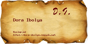 Dora Ibolya névjegykártya